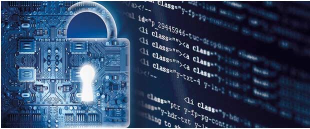 Digital padlock over a circuit board