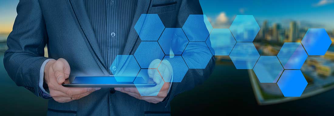 Banking and financial data on screen